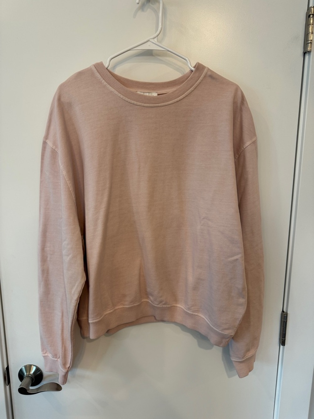 Topshop Blush Pink Crewneck Sweatshirt